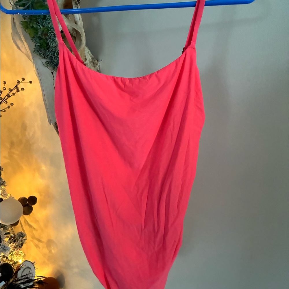 Aerie Bright Pink Bodysuit